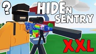 SENTRY HIDE N SEEK in UNTURNED! (NYAN NUKE GUN)