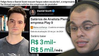 FELIPE NETO TEVE SALÁRIO DOS FUNCIONÁRIOS VAZADOS APÓS DISCUTIR SOBRE ESCALA 6x1