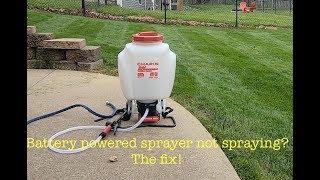 Fix your battery powered backpack sprayer | Prime the pump