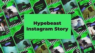 Hype Beast Urban Fashion Instagram Story After Effects Templates | Design Adobe AE Templates