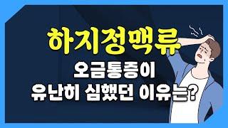 대복재정맥의 이상으로 생긴 하지정맥류 중 오금통증이 심한 증례