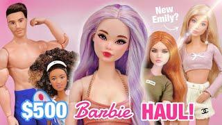 $500 Barbie Doll Haul! NEW Dolls Unboxing + New Emily Doll?