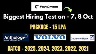 Urgent Hiring Jobs 2024 | 2025 batch hiring off campus | off campus drive for 2025 batch hire me plz