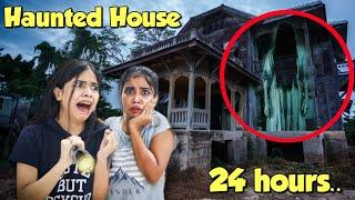 Living in HAUNTED House for 24 hours!! *can't believe this* भूतिया बंगला