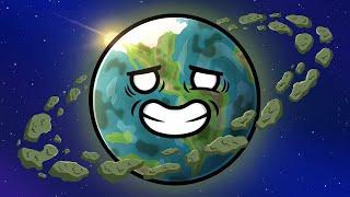 Can the Earth have rings of TRASH!?