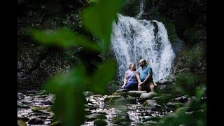 Poconos Waterfall // Engagement // Rachel & Brian