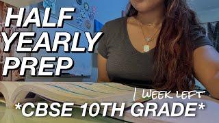 HALF YEARLY PREPARATIONS VLOG *CBSE 10TH GRADER* I productive study vlog I how to ace half yearly 