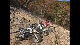 Honda Grom/MSX125 - hill climb at the south korea in gyeong-ju san-nae crazy stone road 2nd