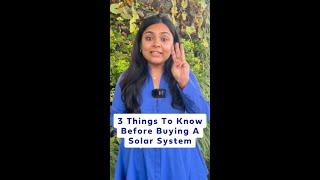 Solar Scoop - 3 Things to know before Buying Solar – Solar system components, AMC, & Solar Installer
