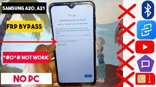 Samsung A20, A20s, A21 Frp Bypass  / SM-A205, SM-A215 Google Account Bypass | Without Pc