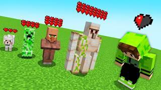 Which Mob Has More HEARTS In Minecraft?