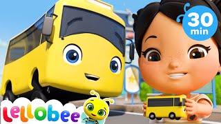 Learn Vehicle Sounds - Trucks, Cars, Bus +More Nursery Rhymes | ABCs and 123s | Lellobee