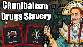 Cannibalism Slavery Drugs - Rimworld Ideology #2