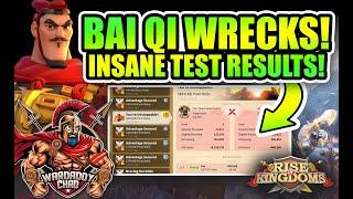 Bai Qi Wrecks in the Field: Test Results  - Rise of Kingdoms