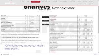 Gear Torque Size Calculator   Ondrives Precision Gears