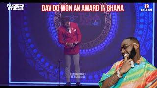 Davido wins best African Act at Ghana  at 25th Ghana Music award