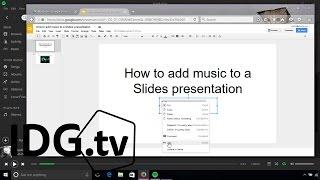 How to add music to a Google Slides presentation