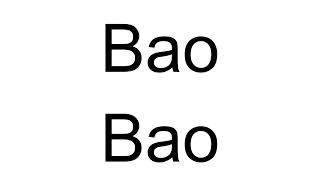 How to Pronounce Bao Bao (Chinese)