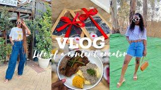 Vlog: My life as a content creator | Work | Events | Spring day picnic | shopping | Skincare