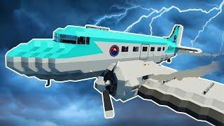 LIGHTNING CAUSES PLANE FAILURE! - Stormworks Multiplayer Gameplay - Tsunami & Lightning Survival