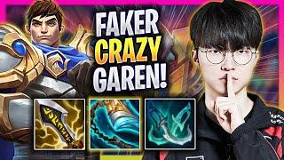 FAKER CRAZY GAME WITH GAREN! - T1 Faker Plays Garen MID vs Sylas! | Season 2024