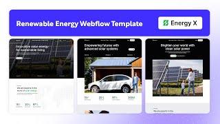 Renewable Energy Website Template | Energy X - BRIX Templates