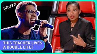 TEACHER unveils his surprising DOUBLE LIFE in the Blind Auditions!