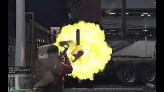 Unleashing Chaos: Rocket Launcher Rampage in GTA V!