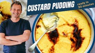 Delicious vanilla custard pudding ready in 30 minutes | one pot wonders Ep.7