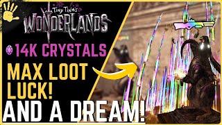 Spending 14K crystals with Max Loot luck?! Tiny Tina's Wonderlands #TinyTinasWonderlands #Guide