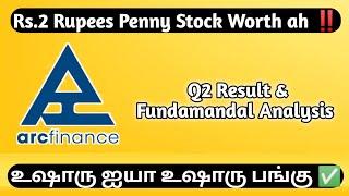 Rs.2 Rupees Stock ‼️ Analysis - ARC Finance | Sharemarket News in Tamil