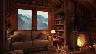 Cozy Nook Ambience - Rain on Window & Warm Fireplace | Sleep, Stress Relief, and Relax | 3 Hours