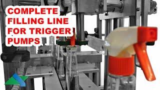 Complete filling line for trigger pumps I ALBERTINA Machinery