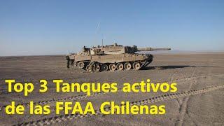 Top 3 Tanques activos de las FFAA Chilenas