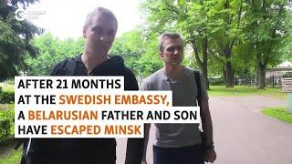 After Hiding 21 Months At Swedish Embassy, Belarusian Father, Son Escape Minsk