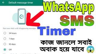 how to use whatsapp message timer. WhatsApp-এর মধ্যে থাকা মেসেজ timer কী কাজে লাগে  SKTECH786