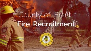 Become a Volunteer Firefighter with the County of Brant