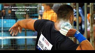 Complete Men's Shot Put.  Lausanne Athletissima.  Diamond League, Stade Olympique.  August 26, 2021.