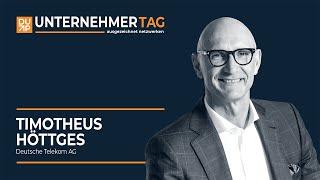 DUP UNTERNEHMER TAG in Köln: Tim Höttges von der Deutschen Telekom AG im Interview mit Jens de Buhr