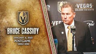 Bruce Cassidy Postgame 1/11: Creating Chances & Not Enough Luck