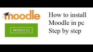 How to install moodle on Windows Step by step