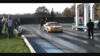 Steven Leerentveld takes Stephanie Morrsions first Dragcar experience