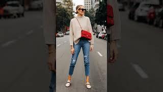 옷 잘 입는 중년의 당당한 데일리 아웃핏 스웨터 스타일 women sweater outfit #shorts