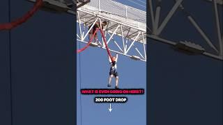 Bungee cliffhanger stunt