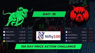 Day 10/100 : IT Stocks Shine While Markets Stay Flat| Nifty 100