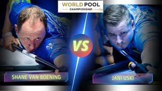 SHANE VAN BOENING VS JANI USKI | 2023 WORLD POOL CHAMPIONSHIP #billiards #nineball #9ballpool