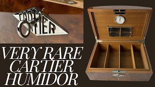 A very rare Cartier humidor