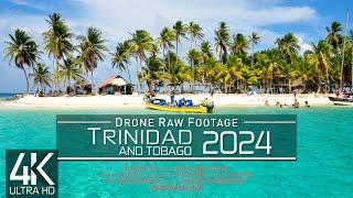 【4K】 Drone RAW Footage  This is TRINIDAD AND TOBAGO 2024Port of Spain & MoreUltraHD Stock Video