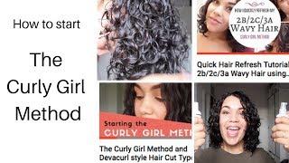 How to start The Curly Girl Method UK type 2b/2c/3a hair