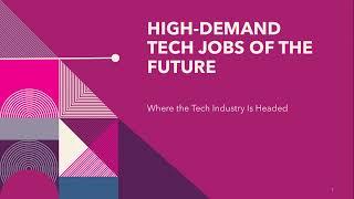High Demand Tech Jobs of the Future